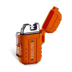 Double Arc Plasma Usb Lighter Rechargeable Flameless Waterpr