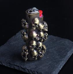 Case Cover Fits Bic J3 Lighter Skull Sleeve Cover Gift