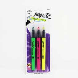 S Clear View See Through Tip Highlighting Stick 3 Colors