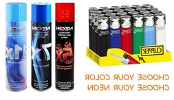 Refillable Lighters Neon 5x 7x 11x Butane