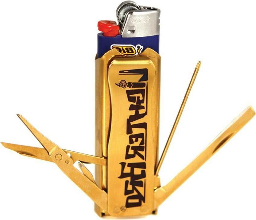 Bro Lb2013g Lighter Bro Multi Tool Gold Titanium 2.75" Overa