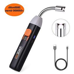 Lighter, Tacklife Electric Arc Lighter, 2600mAh-18650 Lithiu