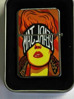 Pearl Jam Concert Poster Windproof Dual Flame Torch Lighter