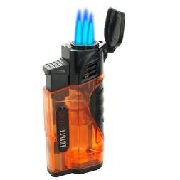 Butane Refillable Windproof Flame W/ Cigar Puncher 5321