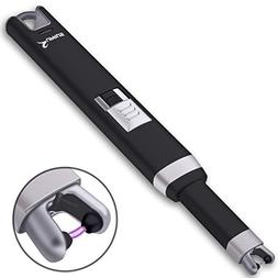 Arc Candle Lighter Rechargeable Flameless Double Safety Alum