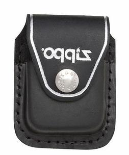 "black Leather Pouch" W/belt Clip